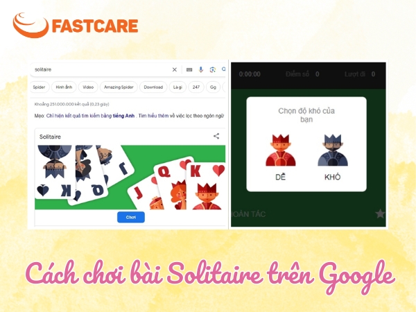 Bài Solitaire trên Google&nbsp;