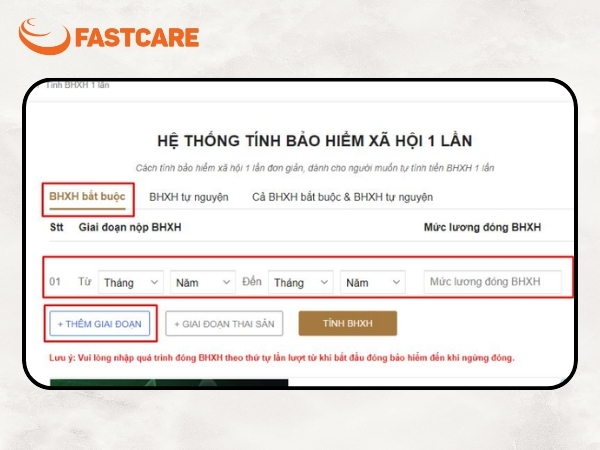 Cách tính bảo hiểm xã hội 1 lần