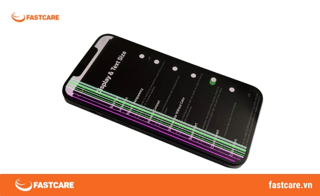 Màn hình iPhone bị sọc