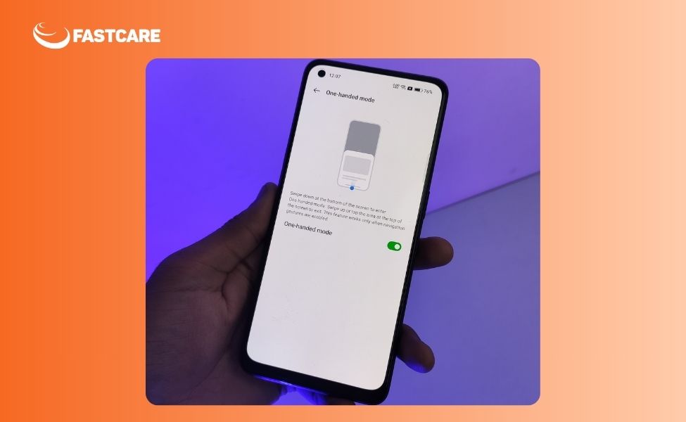Chế độ một tay trên điện thoại Oppo