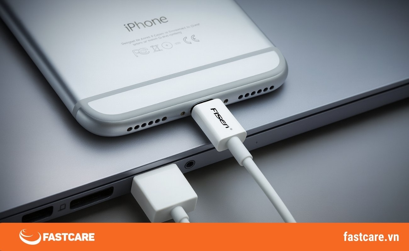 Cáp sạc Pisen Cáp Pisen Lightning (Fast) 2.4A Trắng