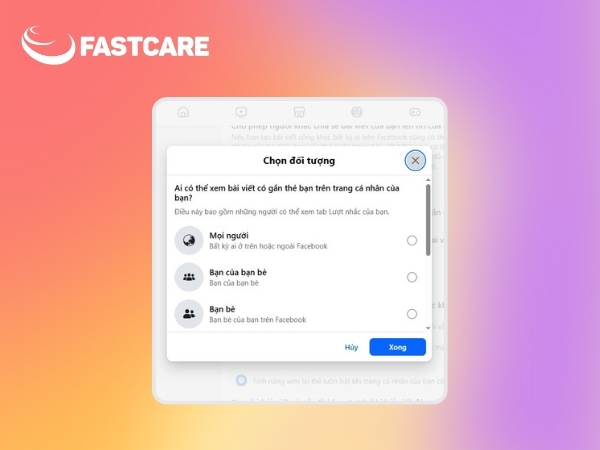 cách chặn tag trên facebook