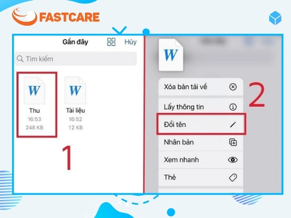 Cách đổi tên file Word