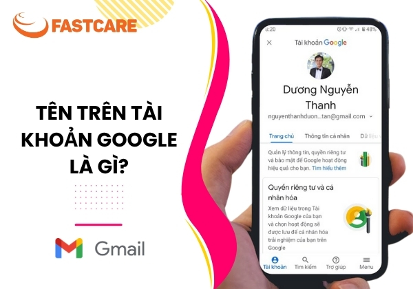 Cách đổi tên Gmail