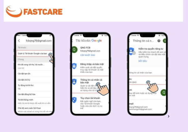 Cách đổi tên Gmail