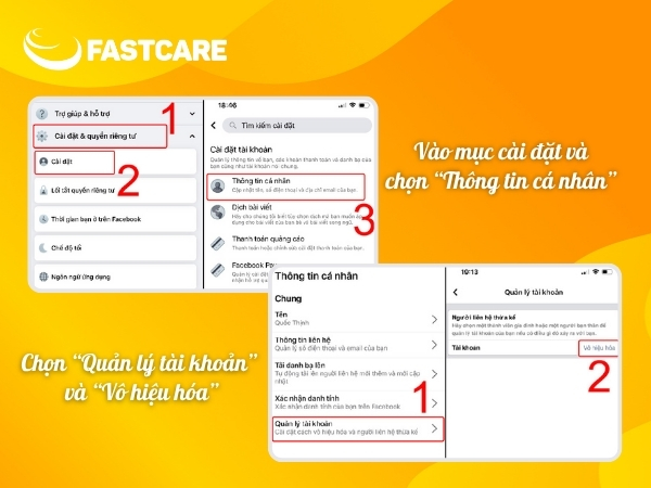 cách xóa tài khoản Facebook