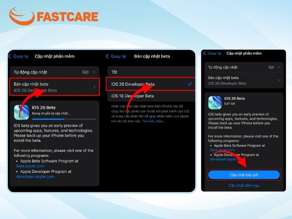  cập nhật ios 26