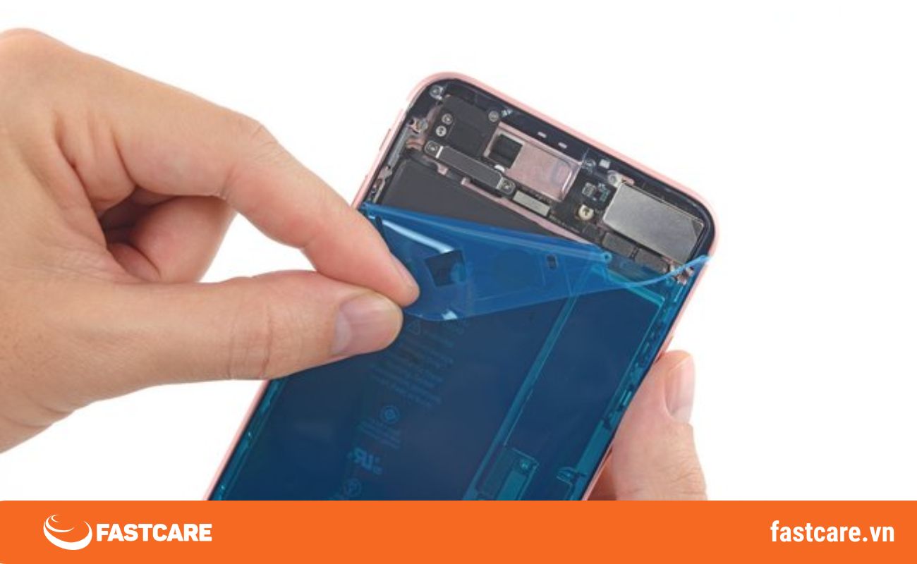 Lớp keo ron màn hình bị bung