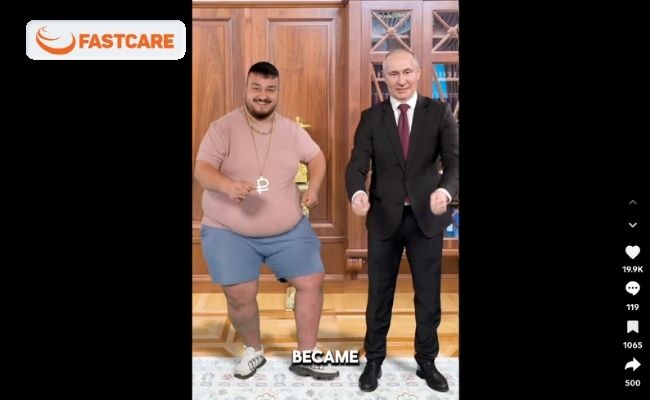 TikToker Yasin Cengiz thực hiện “vũ điệu bụng” theo nhạc