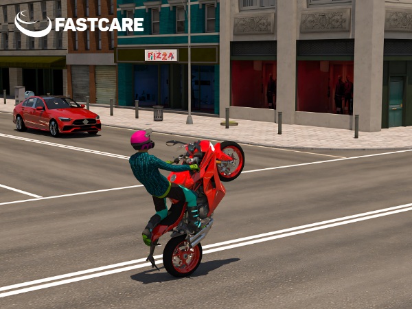  moto wheelie 3d