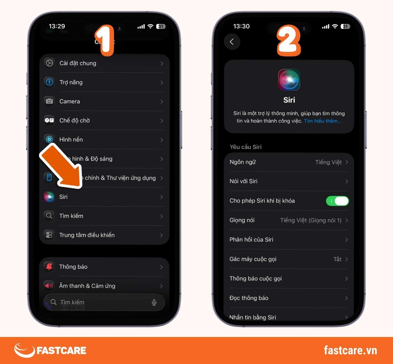 Khóa màn hình iPhone bằng Siri