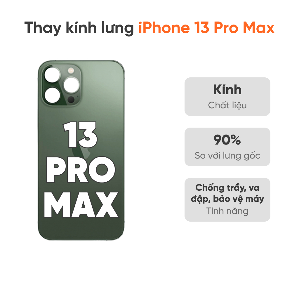 Thay kính lưng iPhone 13 Pro Max tại FASTCARE