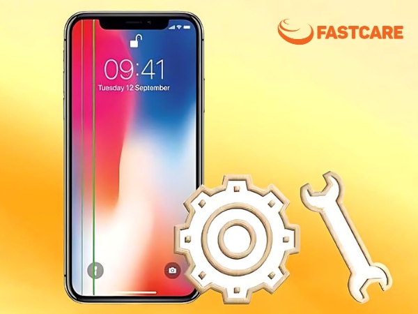 màn hình iPhone bị chớp vàng