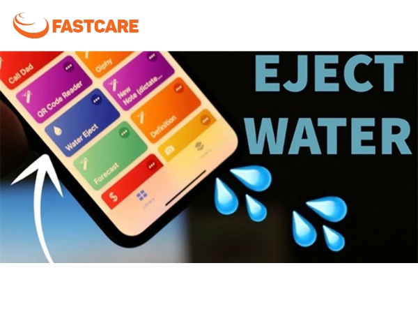đẩy nước ra khỏi iphone