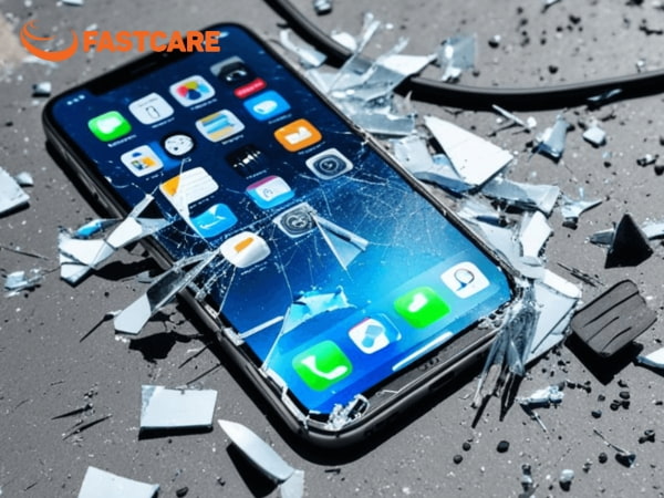iPhone bị bể màn hình trong