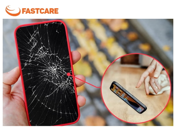 iPhone bị bể màn hình trong
