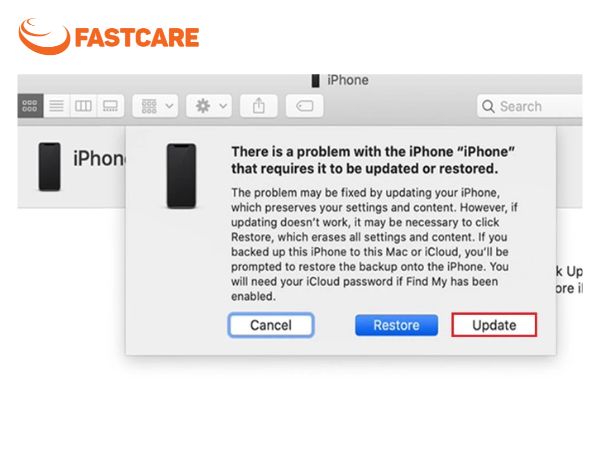 iPhone bị treo táo