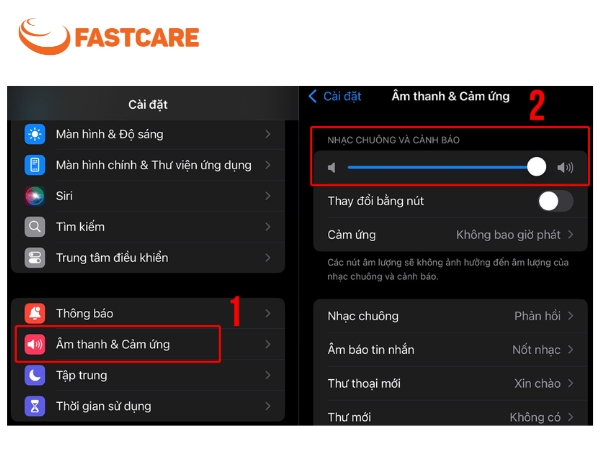 loa iPhone bị nhỏ