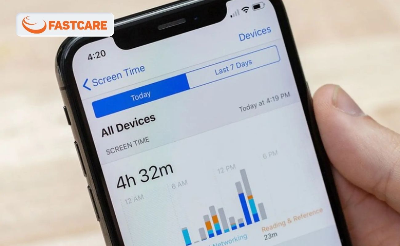 Kiểm tra thời gian sử dụng iPhone
