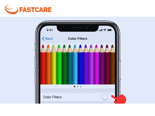 chỉnh màu màn hình iphone