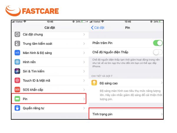 dung lượng pin các dòng iphone