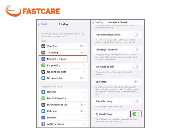 iPhone tự giảm độ sáng khi chơi game