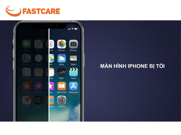 màn hình iphone bị tối