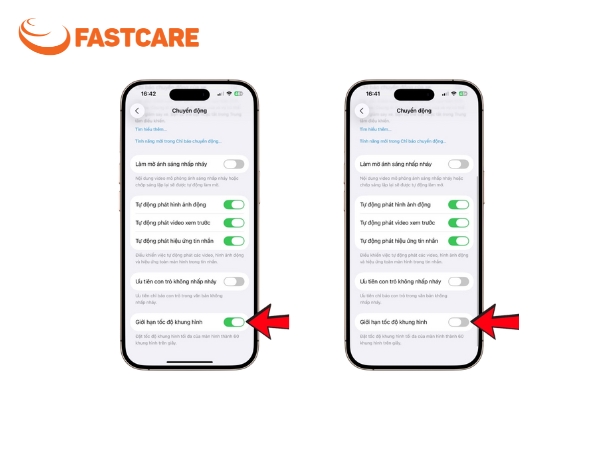 tắt 120Hz trên iPhone 17 Series