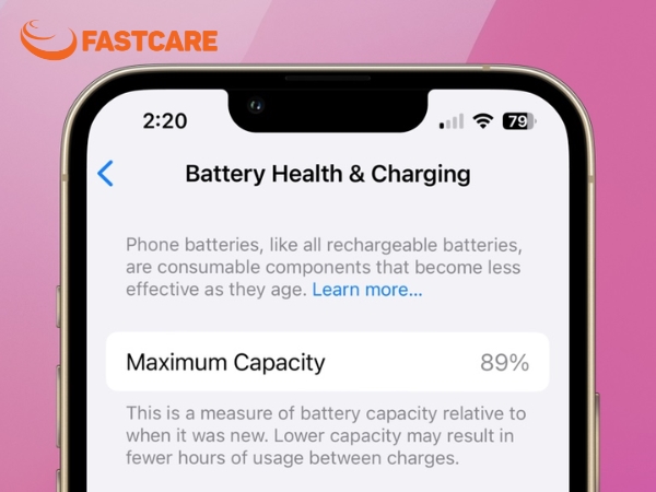 iPhone dùng 1 năm pin còn 90