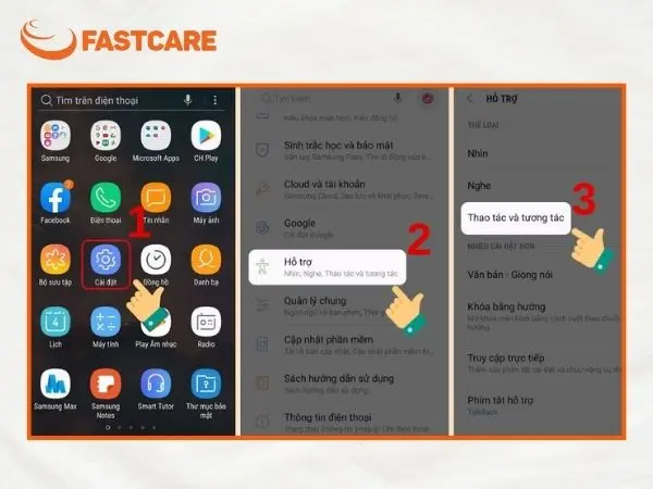 cài đặt nút home trên samsung