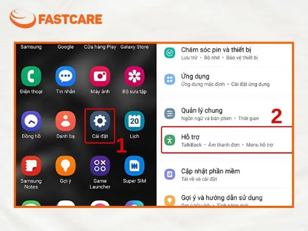cài đặt nút home trên samsung