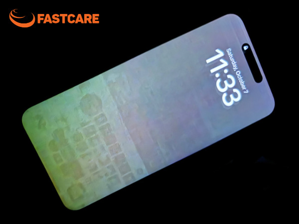 giờ trên màn hình khóa iphone bị mờ