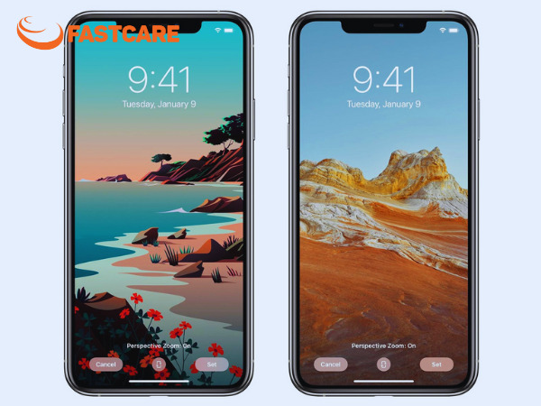 giờ trên màn hình khóa iphone bị mờ