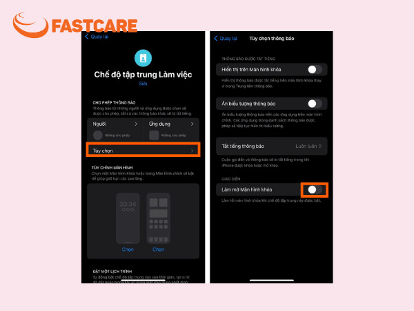 giờ trên màn hình khóa iphone bị mờ