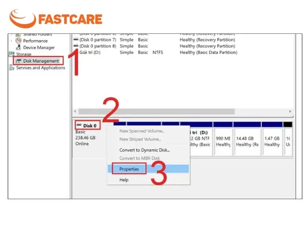 kiểm tra ổ cứng laptop là SSD hay HDD