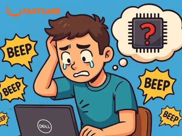 laptop Dell kêu bip bip