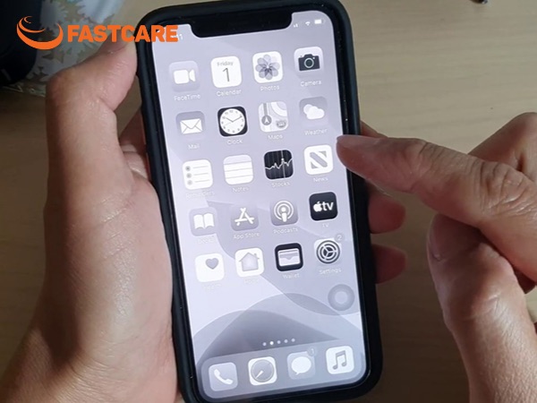 màn hình iphone bị lưu ảnh