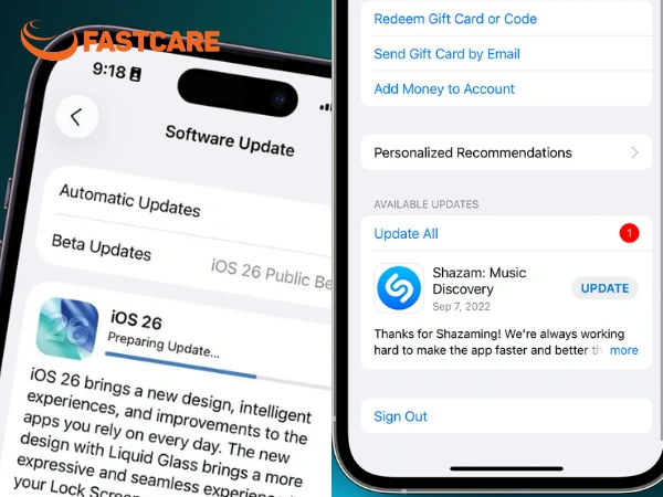 iOS 26 nóng máy
