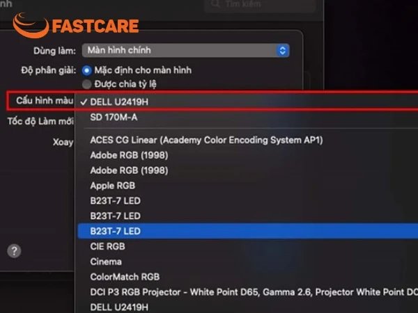 màn hình MacBook bị ám xanh