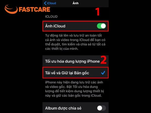 Cách chuyển dung lượng iCloud sang dung lượng iPhone