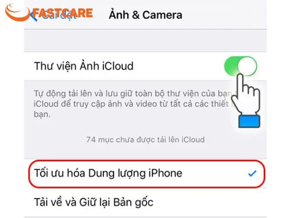 Cách chuyển dung lượng iCloud sang dung lượng iPhone