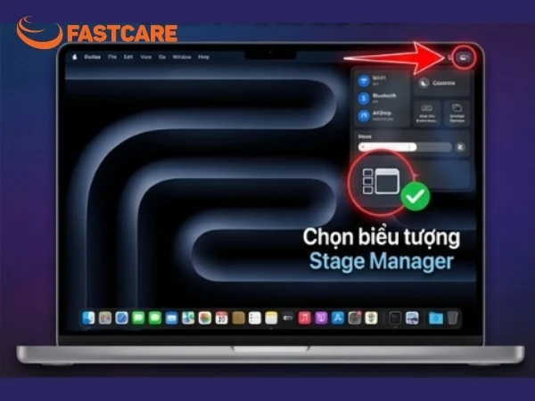 cách dùng stage manager trên macbook