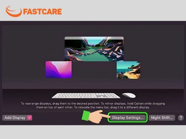 màn hình macbook bị nhiễu
