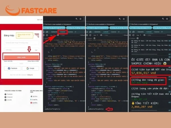 xem tổng số tiền đã mua trên Shopee