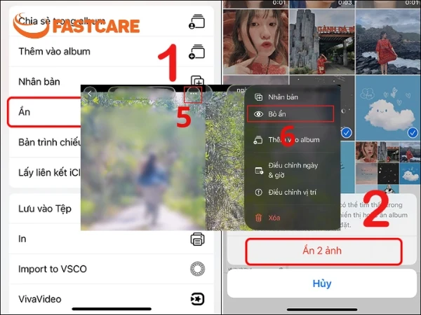 ẩn ảnh trên iPhone