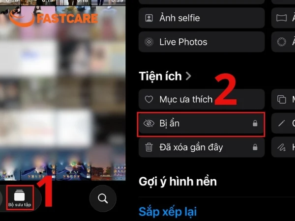 ẩn ảnh trên iPhone