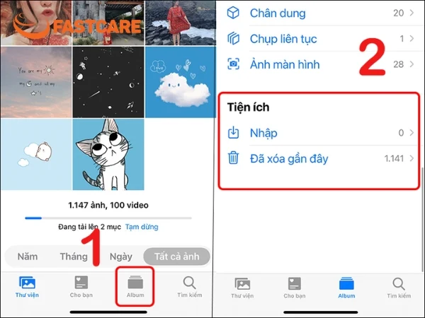 ẩn ảnh trên iPhone