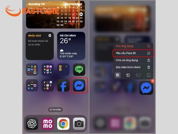 cách đặt mật khẩu cho ứng dụng trên iphone