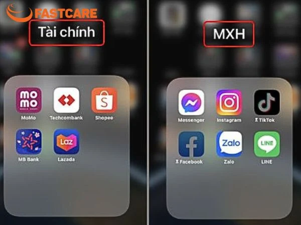 Cách sắp xếp ứng dụng đẹp