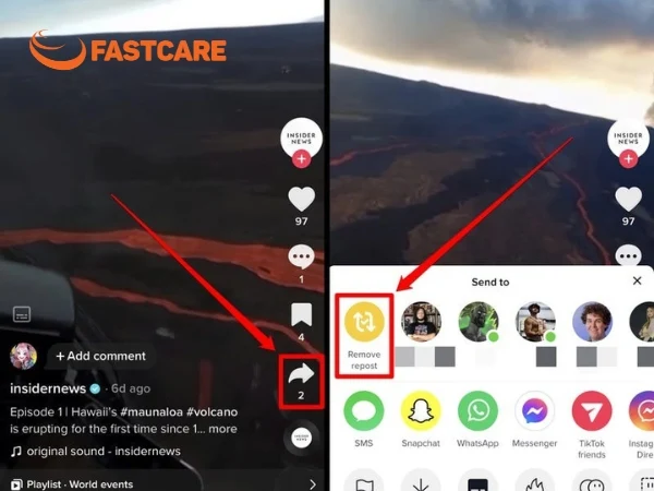 cách xóa video đăng lại trên TikTok